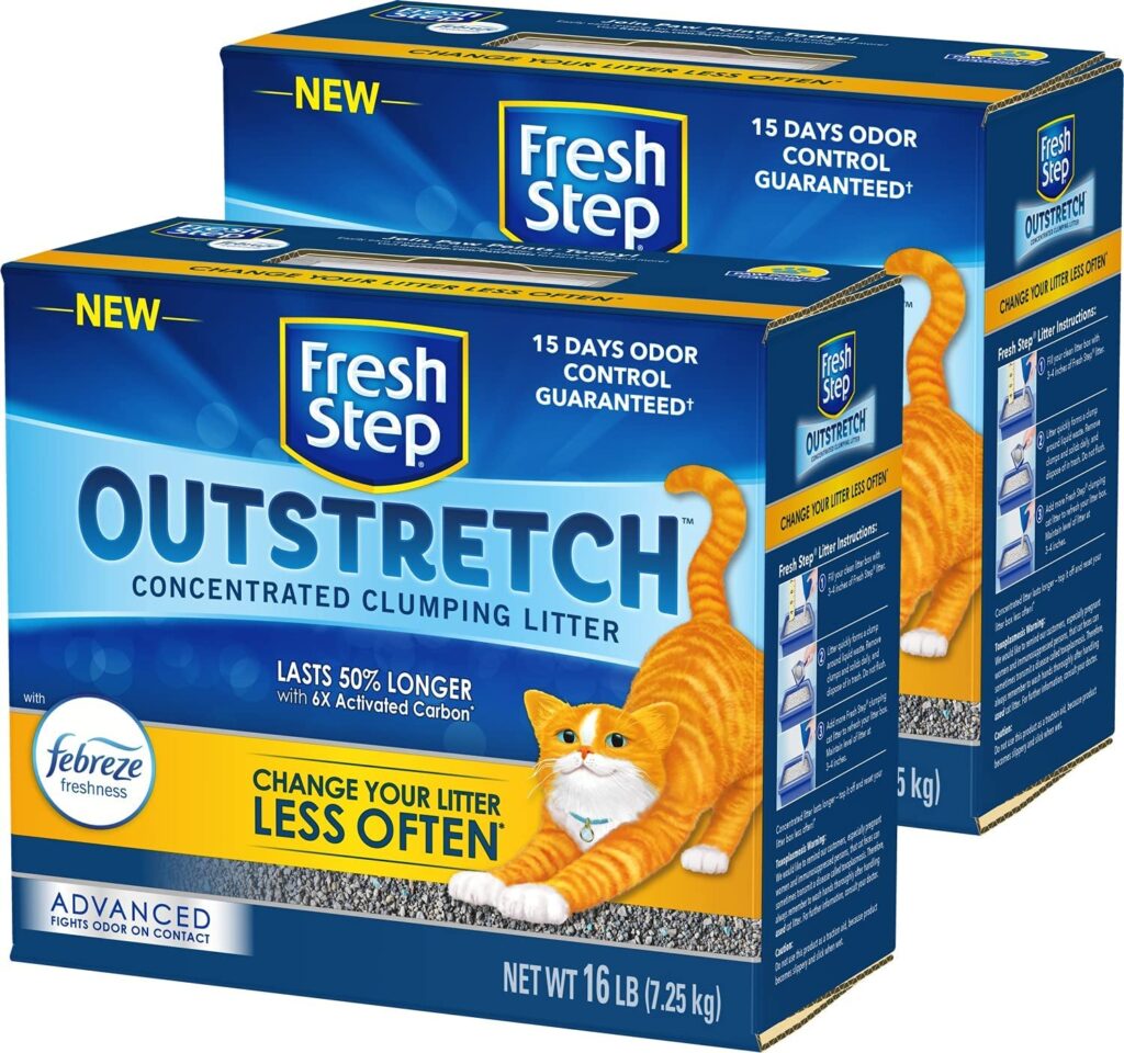 Fresh Step Outstretch Advanced Concentrated Clumping Litter