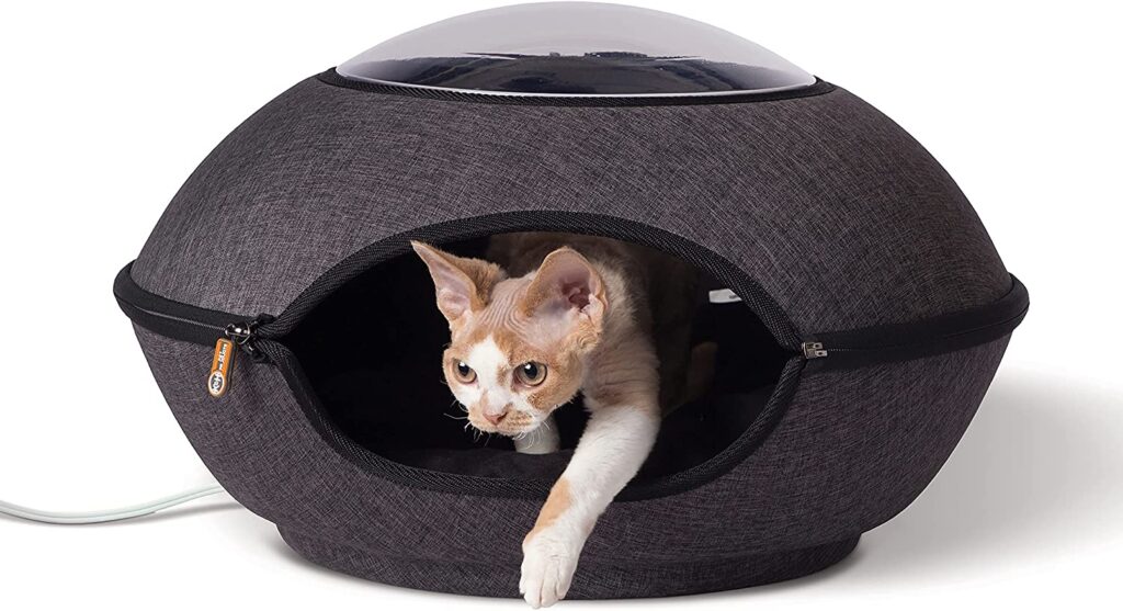 K&H PET PRODUCTS Thermo Lookout Pod Heated Cat Bed